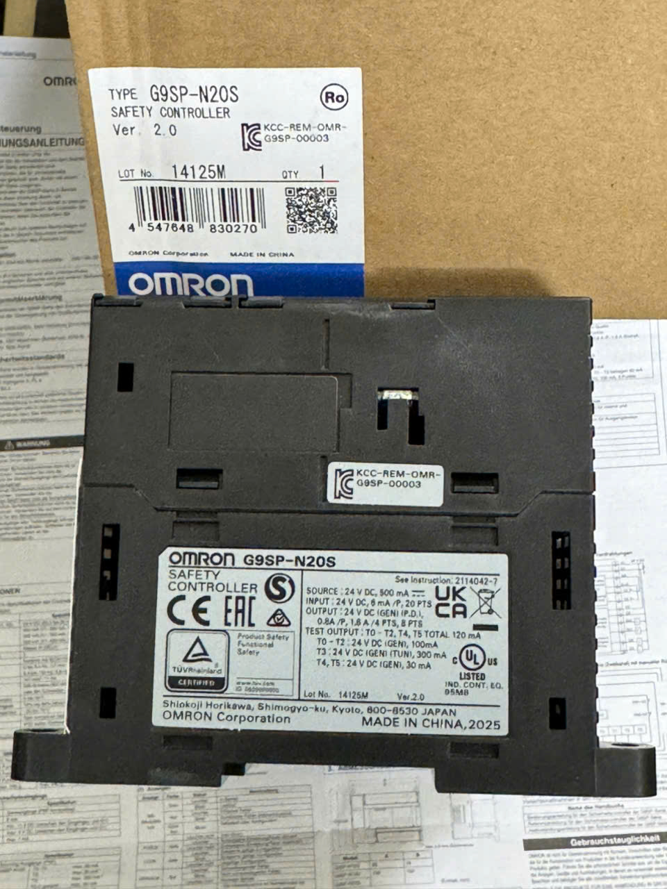 PLC AN TOÀN OMRON G9SP-N20S