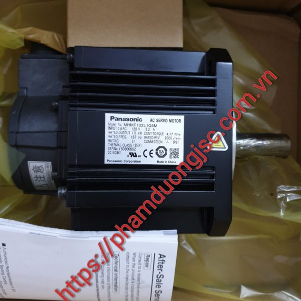 MHMF102L1G6M MOTOR SERVO PANASONIC MINAS A6 1KW