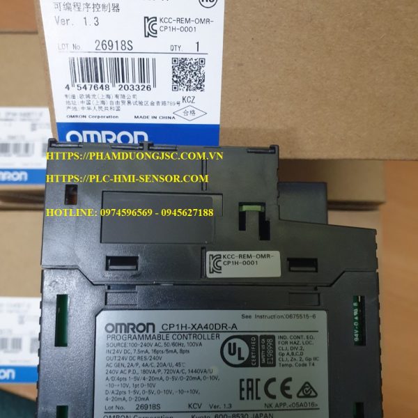 OMRON CP1H-XA40DR-A