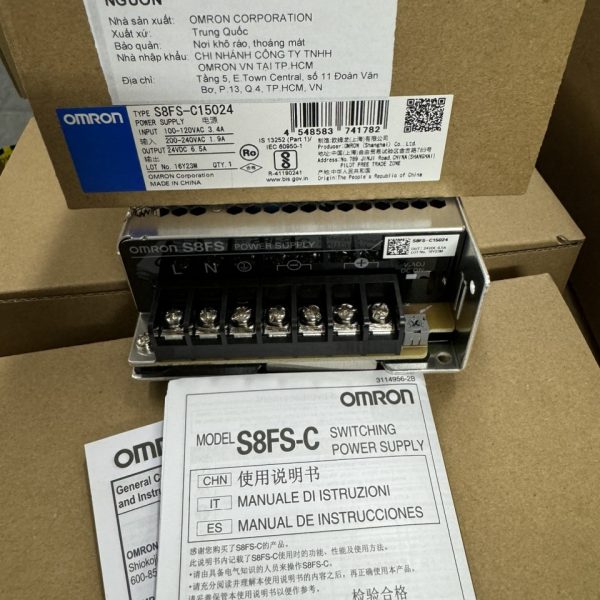 S8FS-C15024 BỘ NGUỒN 24VDC, 6.5A