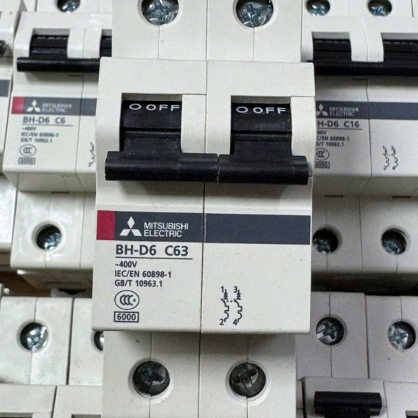 CẦU DAO ĐIỆN BH-D6 2P 63A TYPE C N CẦU DAO ĐIỆN BH-D6 2P 63A TYPE C N